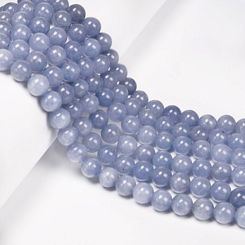 Намистини Аквамарин, Натур. камінь, 8,5 мм, Круглі (BUS-053946)