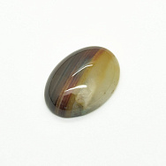 Кабошон нат. камінь Агат коричневий, Овал, 25х18 мм (KAB-059216)