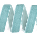 Стрічка оксамитова, 15 мм, Бірюзова (LEN-061440)