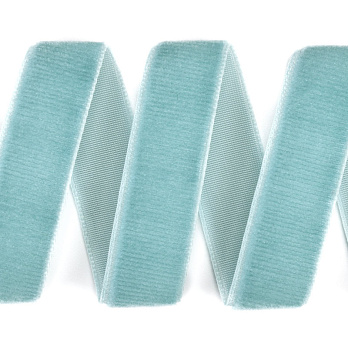Лента бархатная, 15 мм, Бирюзовая (LEN-061440)