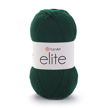 Пряжа YarnArt Elite 100 г, 300 м, Зеленая темная 590 (YAR-043297)