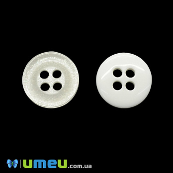 Пуговица пластиковая Круглая, 21 мм, Кремовая (PUG-046507)