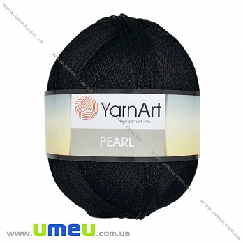 Пряжа YarnArt Pearl 90 г, 270 м, Черная 107, 1 моток (YAR-025342)