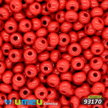 Бісер чеський 4/0, №93170, Червоний, Натуральний (BIS-033570)