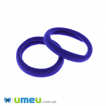 Резинка для волос микрофибра, 52 мм, Синяя (OSN-041715)