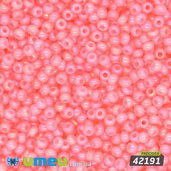 Бісер чеський №784/42191, Рожевий райдужний, 10/0 (BIS-043891)