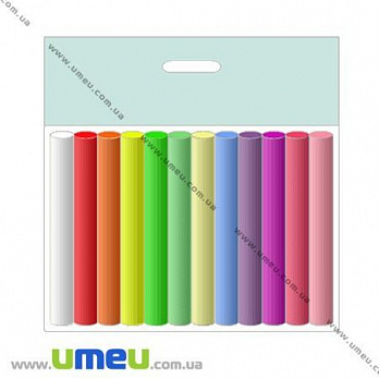 Полимерная глина, 12 флуоресцентных цветов (GLN-024965)