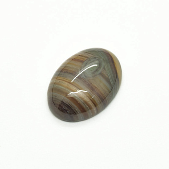 Кабошон нат. камінь Агат коричневий, Овал, 24,8х17,8 мм (KAB-059217)