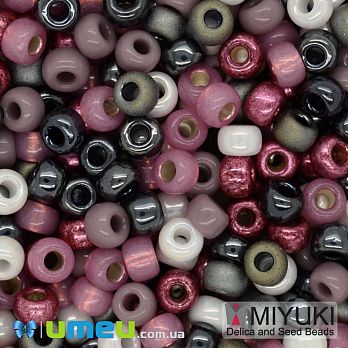 Бісер японський Miyuki круглий RR 6/0 №mix35, Рожевий (BIS-046002)