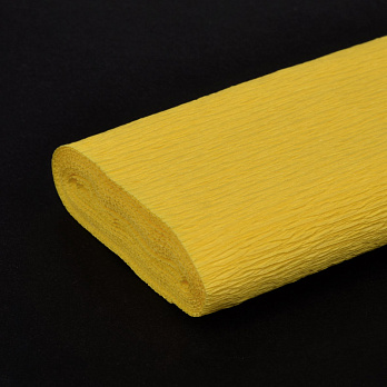 Гофрований папір розтяжність 150%, Жовтий, 0,5х2,5 м (DIF-056636)