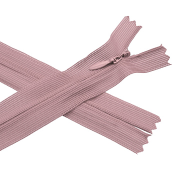 Блискавка потайна нероз'ємна, 50 см, Тип 3, Пудрова (ZIP-060434)