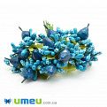 Тычинки на проволоке с грушей, Голубые (DIF-044678)