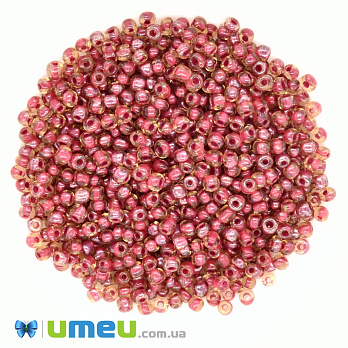 Бисер китайский крупный, 6/0, Красный хамелеон, 4 мм (BIS-037742)