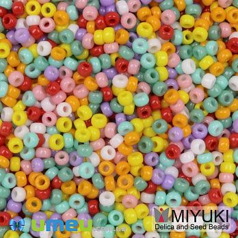 Бісер японський Miyuki круглий RR 11/0 №MIX96, Мікс різнокольоровий (BIS-049816)