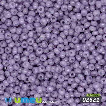 Бісер чеський №454/02621, Аметистовий, Алебастровий, 10/0 (BIS-043809)