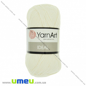 Пряжа YarnArt Ideal 50 г, 170 м, Молочная 222, 1 моток (YAR-025209)