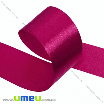 [Архів] Атласна стрічка, 40 мм, Малинова темна (LEN-027578)