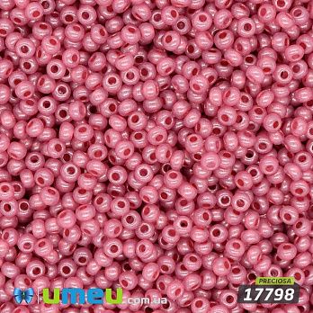 Бісер чеський №821/17798, Малиновий темний, Перламутровий, 10/0 (BIS-043939)