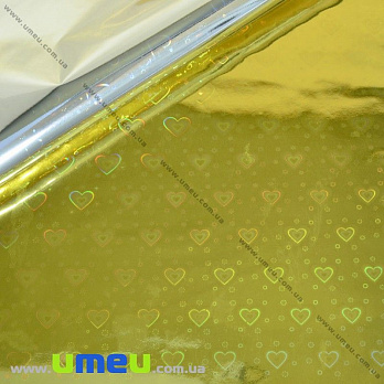 Пакувальна плівка полісілк, Золотиста, 70х100 см (UPK-030265)