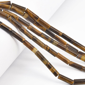 Бусины Тигровый глаз, Натур. камень, 13-14 мм, Боченок (BUS-058153)