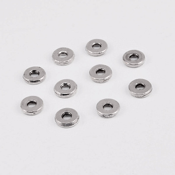 Бусины-разделители мет., 6х1,5 мм, Античное серебро (BUS-055345)