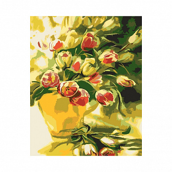 Картина по номерам 20х30 см, Тюльпаны, 1 набор (SXM-051530)