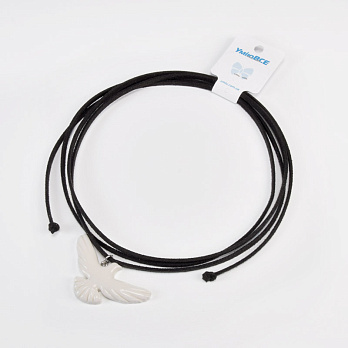 Подвеска Горлица на шнурке, 50х25 мм (BUS-059013)