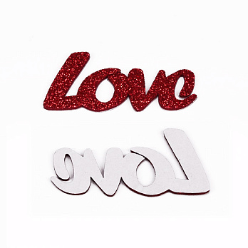 Декоративний виріб з фоамірану клейового Слово "Love", 6х3 см, Червоне (FOM-056572)