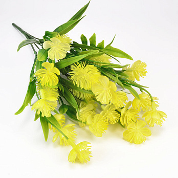Букет декоративний, 35 см, Жовтий (DIF-054043)