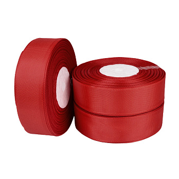 Репсовая лента, 25 мм, Красная (LEN-054829)
