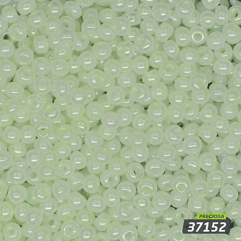 Бісер чеський №596 / 37152, М'ятний світлий, Перламутровий, 10/0 (BIS-006445)