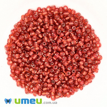 Бісер китайський великий, 6/0, Червоний блискучий, 4 мм (BIS-037744)