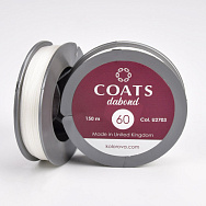 Нитка для бісеру COATS Dabond 60, Біла, 150 м (MUL-060557)
