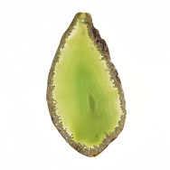 Срез Агата, Зеленый, 80х42 мм (POD-009340)