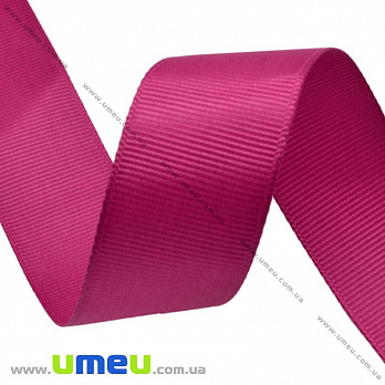 Репсовая лента, 40 мм, Малиновая (LEN-016786)