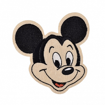 Термоаплікація дитяча Міккі Маус, 6х6 см (APL-051335)