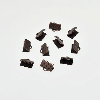 Затиск для стрічок, 10х7 мм, Мідь (ZAG-008434)