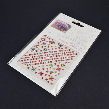 Декоративні елементи на клейовій основі, Червоні (DIF-024158)