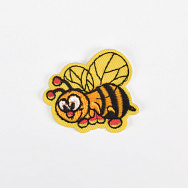 Термоаплікація Бджілка, 4,2х3,8 см, Жовта (APL-060026)