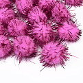 Помпоны с люрексом 2,5 см, Розовые (DIF-052583)