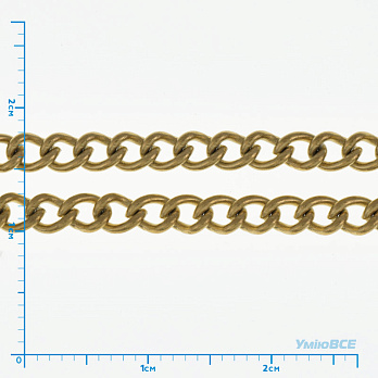 Цепь из нержавеющей стали, 3 мм, Золото (ZEP-058390)