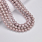 Намистини скляні Перли Premium, 8 мм, Пудрові, Круглі (BUS-060510)