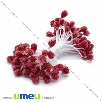 Тычинки на нитке в сахаре, Красные (DIF-014990)