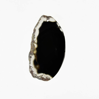 Срез Агата, Черный, 59х32 мм (POD-032461)