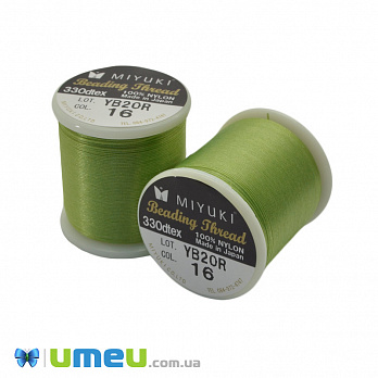 Нить для бисера Miyuki 16, Салатовая, 50 м (MUL-045292)