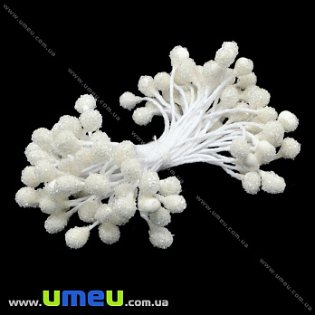 Тычинки на нитке в сахаре, Белые (DIF-015001)