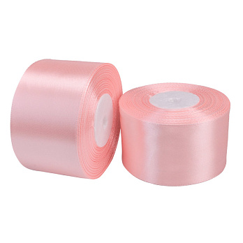 Атласна стрічка, 50 мм, Рожева світла (LEN-052775)