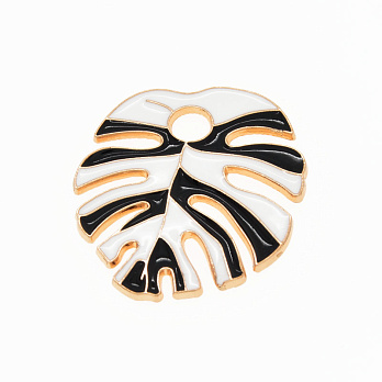 Підвіска метал. Лист монстери, 33,5х30 мм, Золото (POD-054712)