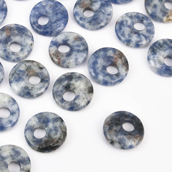 Підвіска Кругла, Натур. камінь Содаліт, 14 мм (POD-057971)