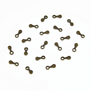Кінцевіки, 7х2,5 мм, Антична бронза (ZAG-012420)